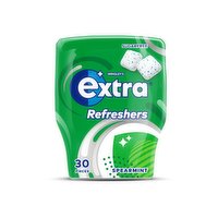 Extra Refreshers Spearmint Sugarfree Chewing Gum Bottle 30 Pieces