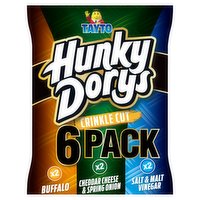 Tayto Hunky Dorys Crinkle Cut Pack Variety 6 x 25g