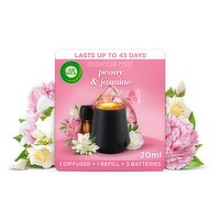 Air Wick Peony and Jasmine Essential Mist Diffuser 20ml | Lasts up to 45 days