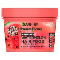 Garnier Ultimate Blends Plumping Hair Food Watermelon 3-in-1 Fine Hair Mask Treatment 390ml