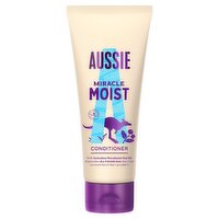 Aussie Miracle Moist Conditioner - Vegan - Moisture-Quenching For Dry, Damaged Hair, 200ml