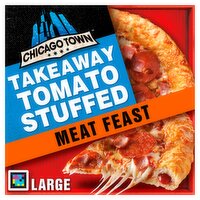 Chicago Town Takeaway Stuffed Crust Magnificent Meat Feast Large Pizza 640g