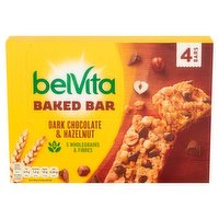 Belvita Baked Bar Dark Chocolate & Hazelnut 4 x 40g (160g)