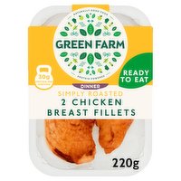 Green Farm Dinner 2 Simply Roasted Chicken Breast Fillets 220g