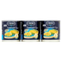 Cirio Sweetcorn No Salt 3 x 160g (case of 8)