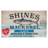 Shines Mackerel in Brine 125g