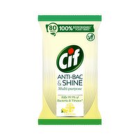 Cif Lemon Cleaning Wipes 80 pc