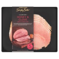 Dunnes Stores Simply Better Carved Honey & Clove West Cork Ham 5 Large Slices 140g