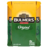 Bulmers Irish Cider Original 4 x 500ml