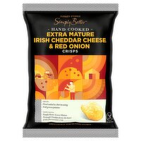 Dunnes Stores Simply Better Hand Cooked Extra Mature Irish Cheddar Cheese & Red Onion Crisps 40g