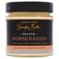 Dunnes Stores Simply Better Grated Horseradish with Cracked Peppercorns 180g