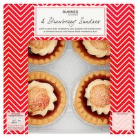 Dunnes Stores 4 Strawberry Sundaes 180g