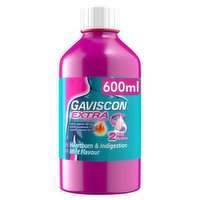 Gaviscon Extra Peppermint Flavour Oral Suspension 600ml