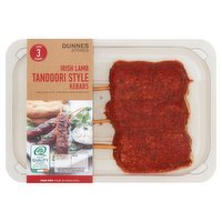 Dunnes Stores 3 Irish Lamb Tandoori Style Kebabs 225g