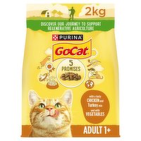 Go-Cat 5 Promises with a Tasty Chicken and Turkey Mix and with Vegetables 2kg