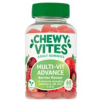 Chewy Vites Adult Gummies Multi-Vit Advance Berries Flavour 60 Gummies One a Day