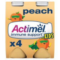 Actimel Kids Peach Yoghurt Drink 4 x 100g (400g)