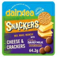 Dairylea Snackers Cheese & Crackers with Cadbury Dairy Milk Giant Buttons 64.2g