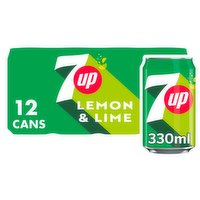 7UP Refreshing Lemon & Lime Taste Great Value Pack 12 x 330ml