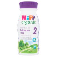 HiPP Organic 2 Follow On Baby Milk Ready to Feed Liquid Formula, From 6 Months, 200ml