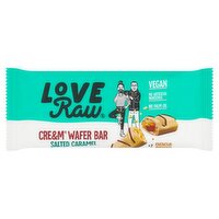 LoveRaw Cream Wafer Bar Salted Caramel 2 x 22.5 (45g)