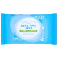 Dunnes Stores Facial Wipes for Sensitive Skin 25 Wipes