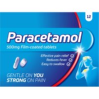 Paracetamol Film Coated Tablets 12s