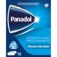 Panadol 500mg Film-Coated Tablets 12 Tablets