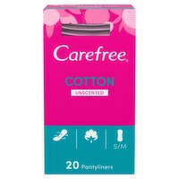 Carefree® Cotton Unscented Pantyliners 20ct