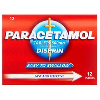 Disprin Paracetamol Tablets 500mg 12 Tablets