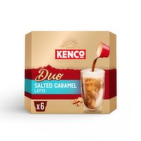 Kenco Duo Salted Caramel Latte Instant Coffee x6