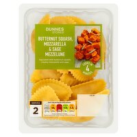 Dunnes Stores Butternut Squash, Mozzarella & Sage Mezzelune 250g