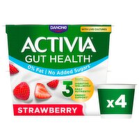 Activia Strawberry Gut Health 4 x 115g (460g)