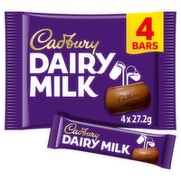 Cadbury Dairy Milk Chocolate Bar 4 Pack 108.8g