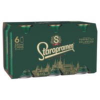 Staropramen Premium Czech Lager Beer 6 x 330ml Can