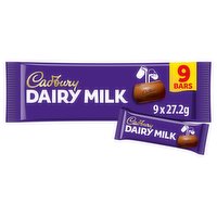 Cadbury Dairy Milk Chocolate Bar 9 Pack Multipack 244.8g