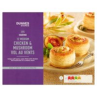 Dunnes Stores Sharing 12 Medium Chicken & Mushroom Vol Au Vents 300g