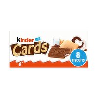 Kinder Cards Incredibly Thin Cocoa and Milk Wafers 8 x 12.8g (102.4g)