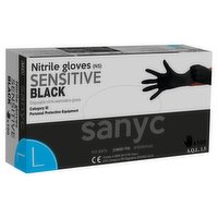 Sanyc 100 Nitrile Gloves (N5) Sensitive Black L