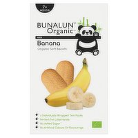 Bunalun Organic Kids Banana Organic Soft Biscotti 7+ Months 6 x 20g (120g)