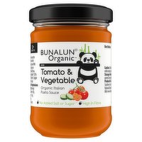 Bunalun Organic Kids Tomato & Vegetable Organic Italian Pasta Sauce 12+ Months 130g