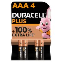 Duracell Plus 100% AAA 4pk