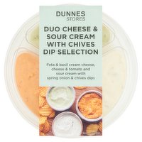 Dunnes Stores Duo Cheese & Sour Cream with Chives Dip Selection 210g