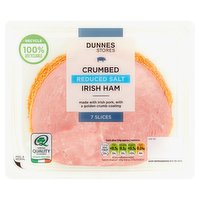 Dunnes Stores Crumbed Reduced Salt Irish Ham 7 Slices 130g