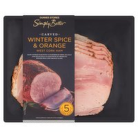 Dunnes Stores Simply Better Carved Winter Spice & Orange West Cork Ham 140g