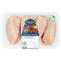 Manor Farm Fresh Irish Chicken Part Boned Breasts 870g