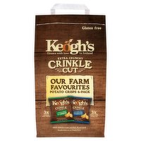 Keogh's Crinkle Cut Our Farm Favourites Potato Crisps 180g