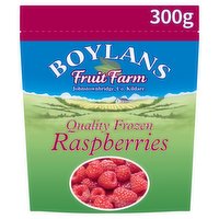 Boylans Fruit Farm Quality Frozen Raspberries 300g