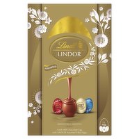 Lindt Lindor Milk Chocolate Egg with Lindor Assorted Filled Eggs 322g