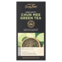 Dunnes Stores Simply Better Organic Chun Mee Green Tea 15 Biodegradable Pyramid Teabags 30g